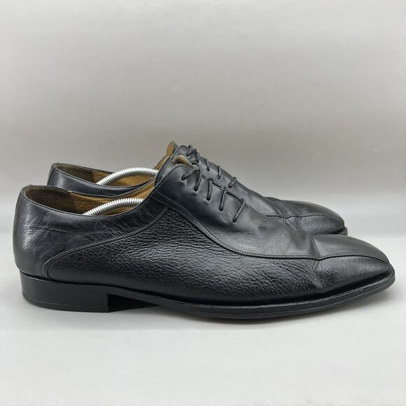 Mezlan Alcoy 17864 Men’s Size 15 Black Leather Dress Shoes Made in Spain Mezlan size 15 - Gem main image 4